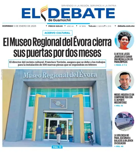 Portada de El Debate de Guamúchil