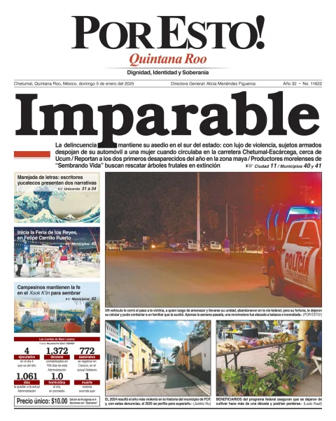 Portada de Por Esto (quintana Roo Chetumal)