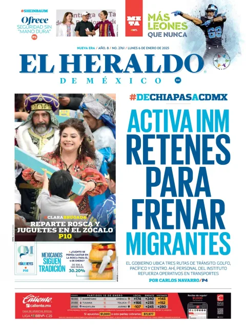 Portada de El Heraldo de Mexico