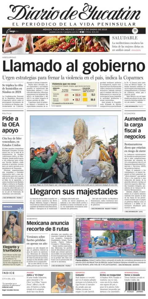 Portada de Diario de Yucatán