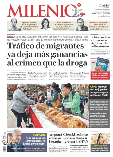 Portada de Milenio