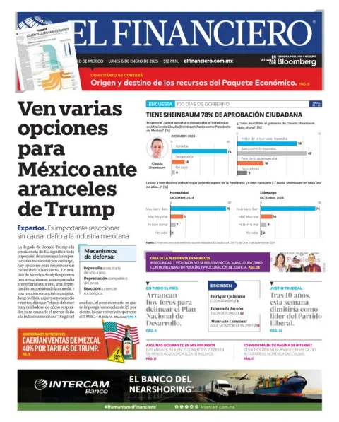 Portada de El Financiero