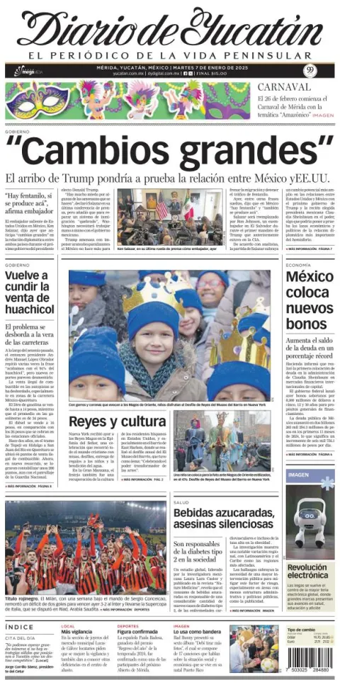 Portada de Diario de Yucatán