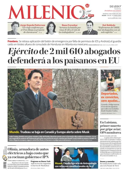 Portada de Milenio