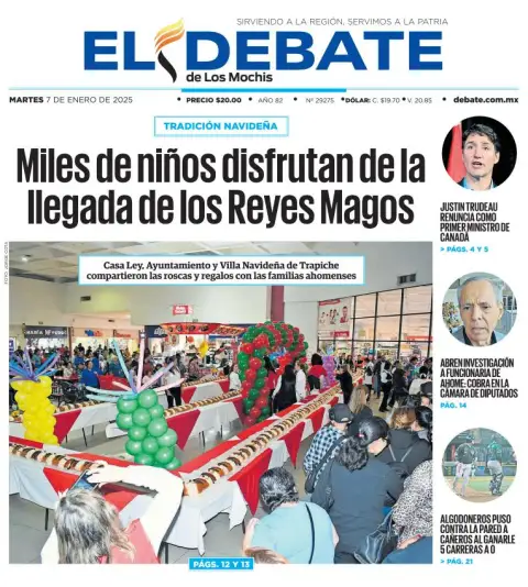 Portada de El Debate de los Mochis