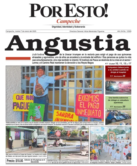 Portada de Por Esto (campeche) del martes, 7 de enero de 2025