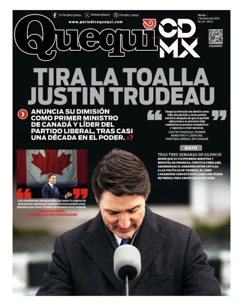 Portada de Quequi del martes, 7 de enero de 2025
