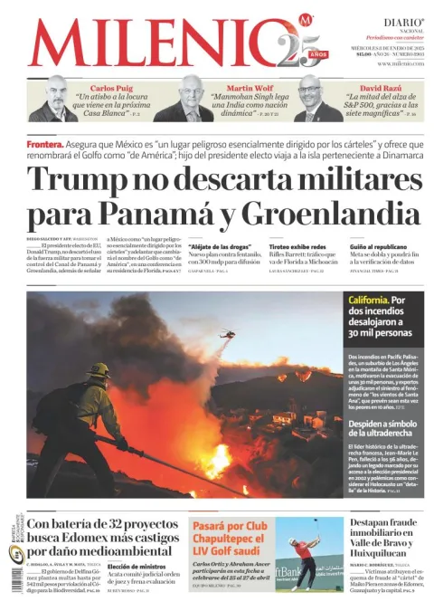 Portada de Milenio