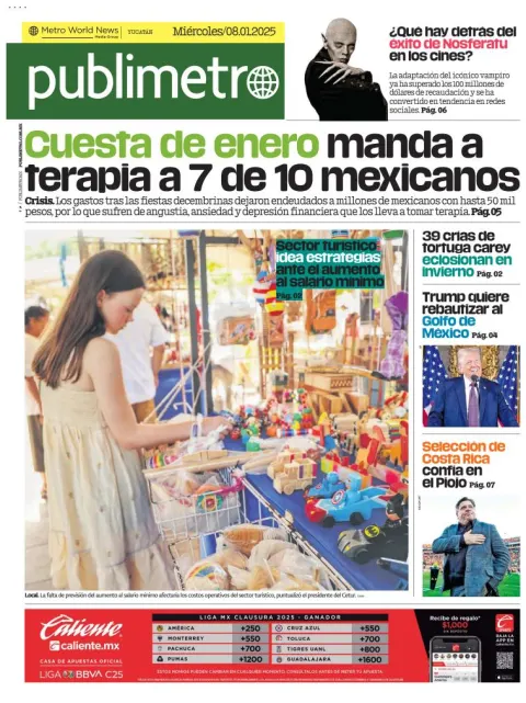 Portada de Publimetro Mérida