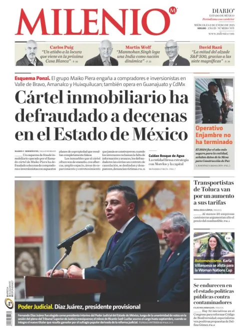 Portada de Milenio Edo de México