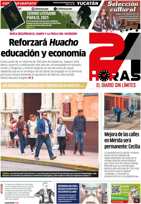 Portada de 24 Horas Yucatan
