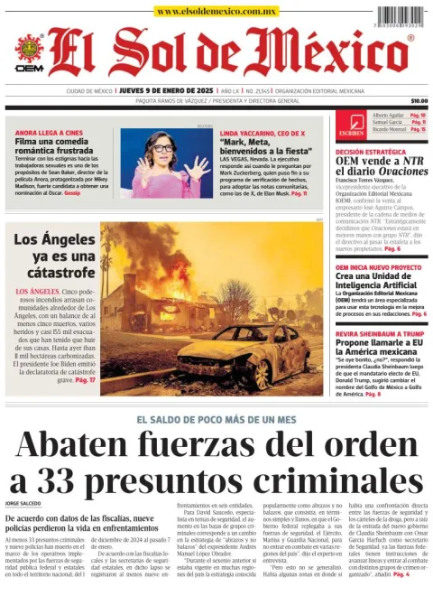 Portada de El Sol de México