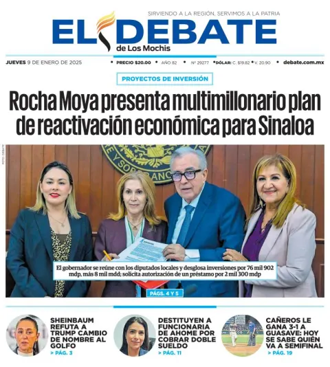 Portada de El Debate de los Mochis