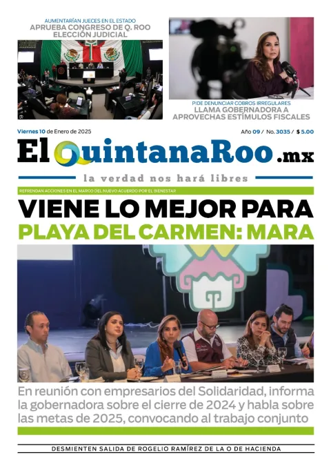 Portada de El Quintana Roo (portada)
