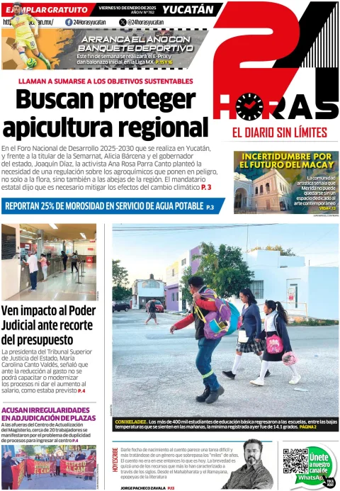 Portada de 24 Horas Yucatan