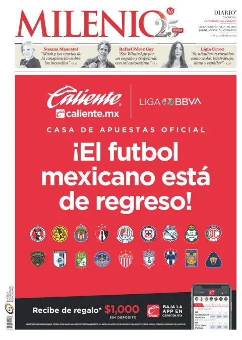 Portada de Milenio