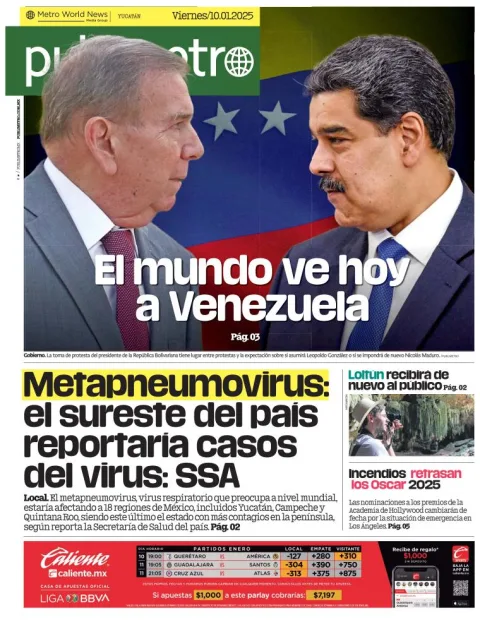 Portada de Publimetro Mérida