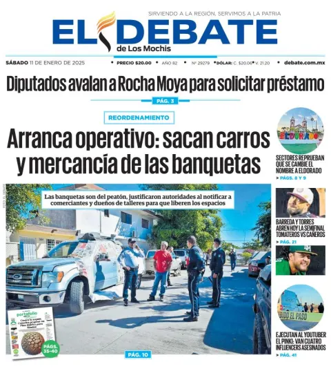 Portada de El Debate de los Mochis
