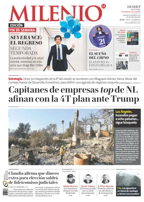 Portada de Milenio Monterrey