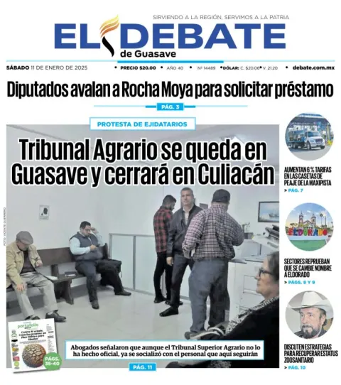 Portada de El Debate de Guasave