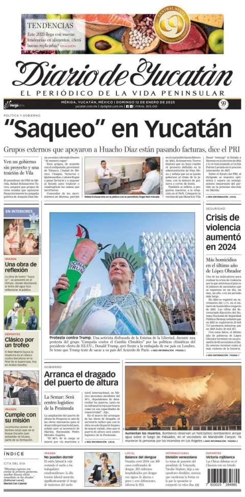 Portada de Diario de Yucatán