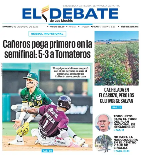 Portada de El Debate de los Mochis