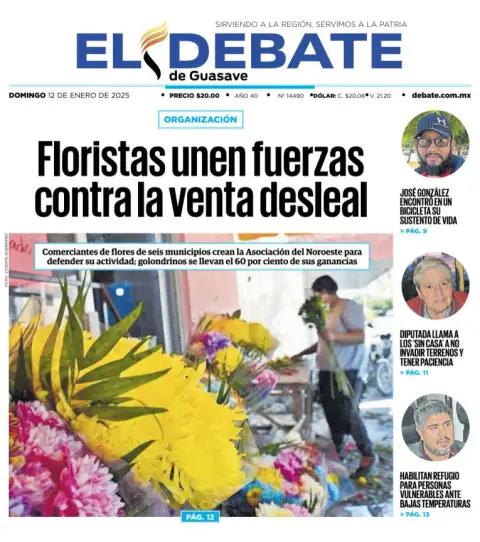 Portada de El Debate de Guasave