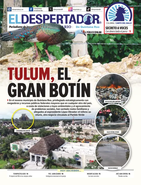 Portada de El Despertador de Quinatana Roo