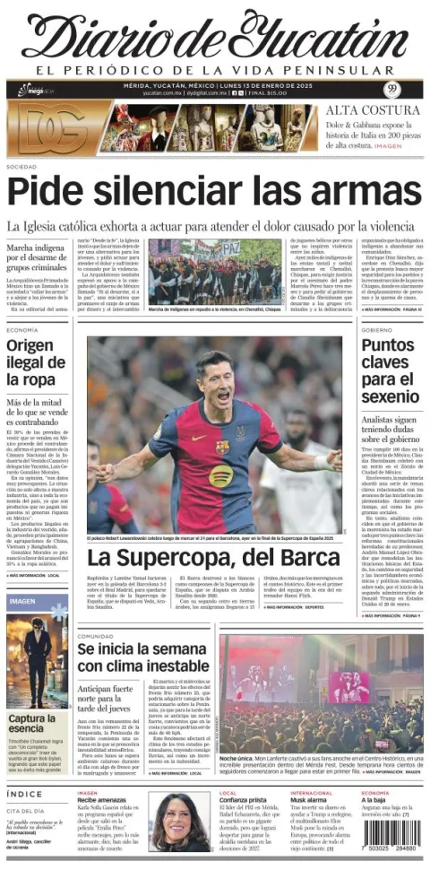 Portada de Diario de Yucatán