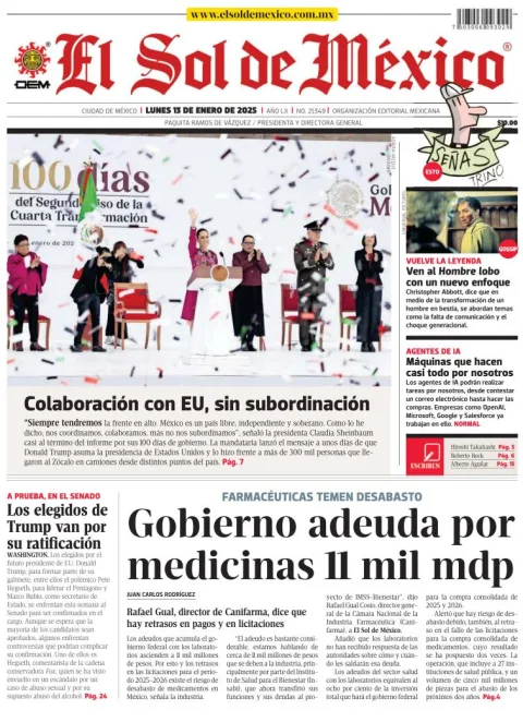 Portada de El Sol de México