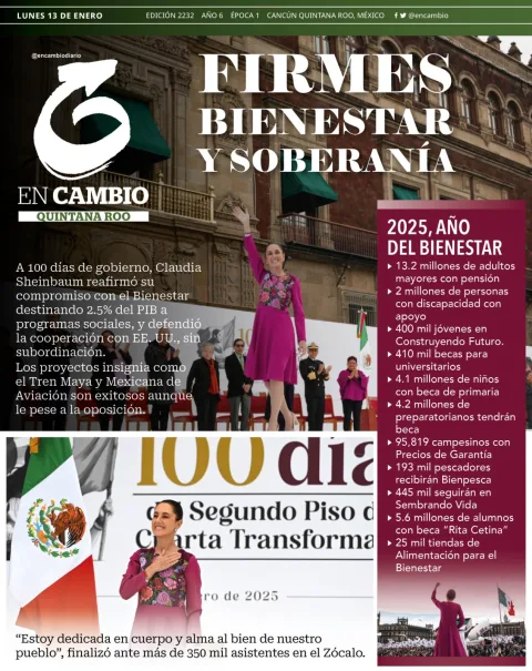 Portada de En Cambio - Quintana Roo del 2025-01-13