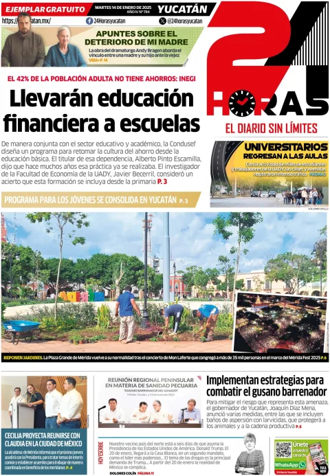 Portada de 24 Horas Yucatan