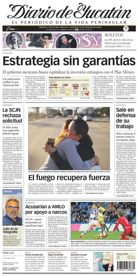 Portada de Diario de Yucatán