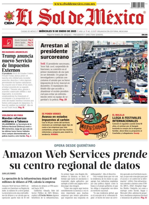 Portada de El Sol de México