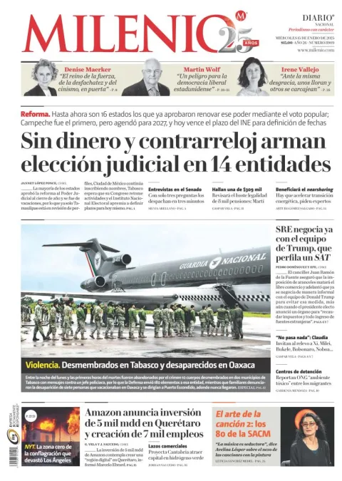 Portada de Milenio
