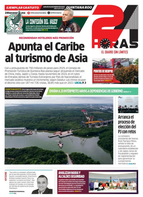 Portada de 24 Horas Quintana Roo