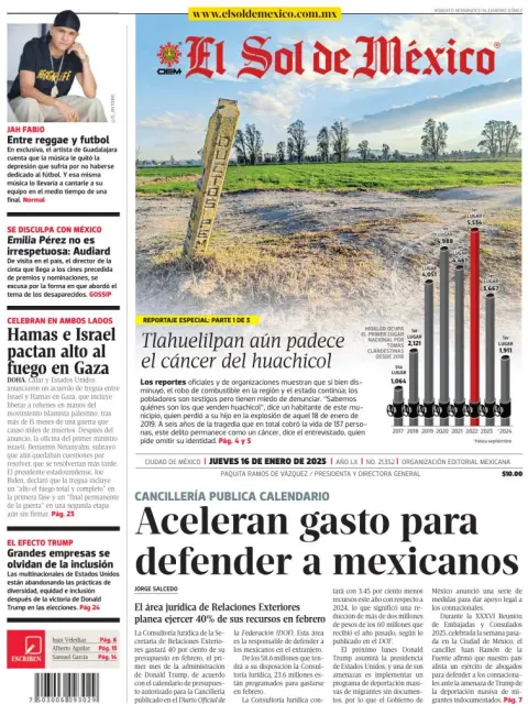 Portada de El Sol de México