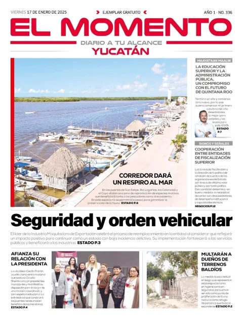Portada de El Momento Yucatan
