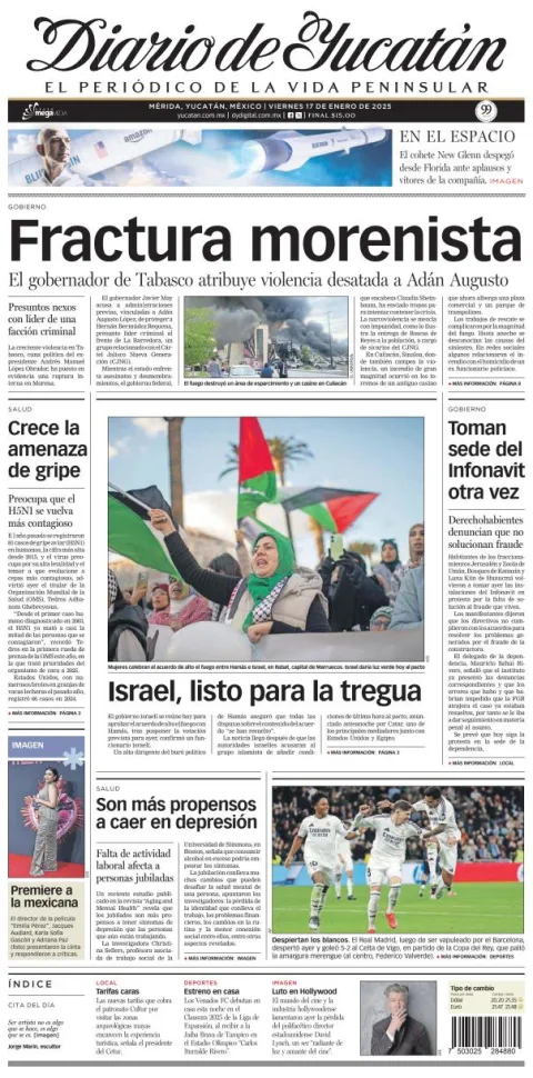 Portada de Diario de Yucatán