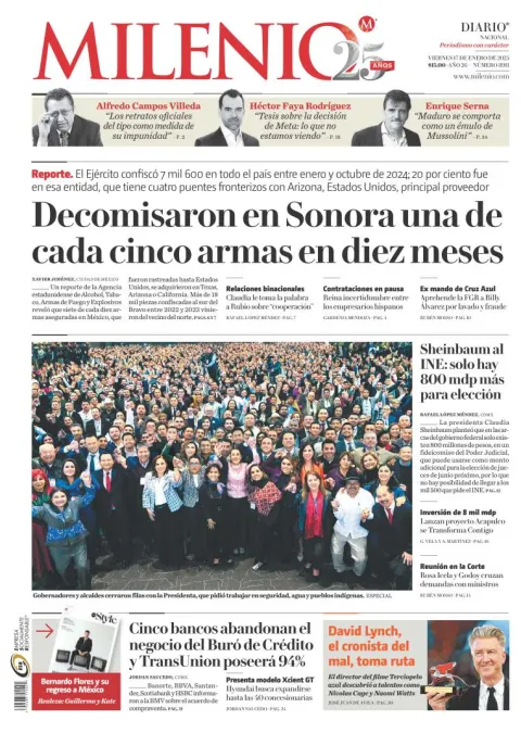 Portada de Milenio