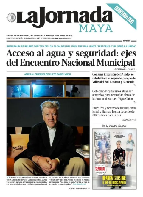 Portada de La Jornada Maya Quintana Roo del viernes, 17 de enero de 2025