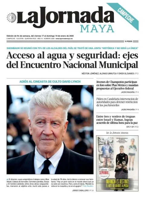 Portada de La Jornada Maya Campeche