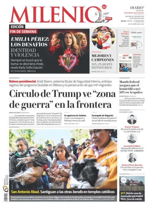 Portada de Milenio