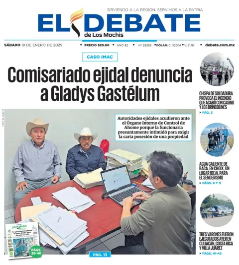 Portada de El Debate de los Mochis