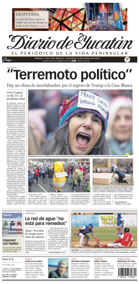 Portada de Diario de Yucatán