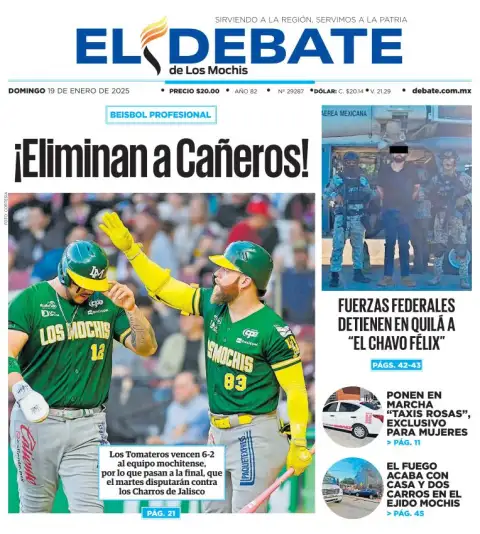 Portada de El Debate de los Mochis