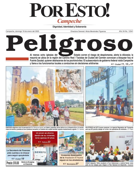 Portada de Por Esto (campeche)