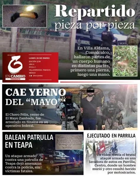 Portada de En Cambio - Tabasco (contraportada)