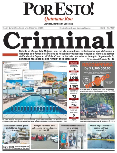Portada de Por Esto (quintana Roo Cancun)