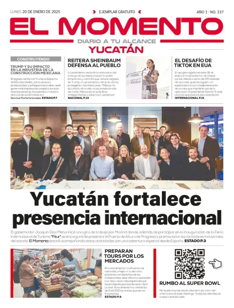 Portada de El Momento Yucatan